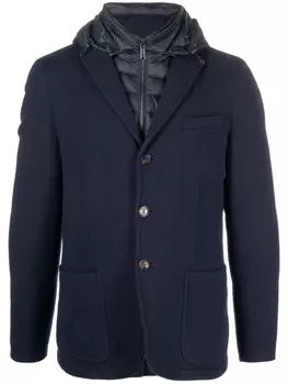 Moorer шерстяной пуховик, синий