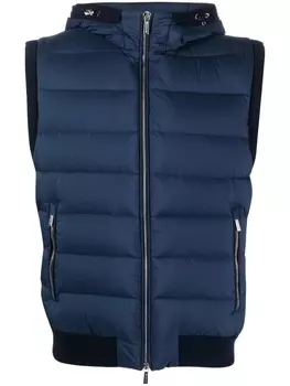 Moorer стеганый жилет, синий