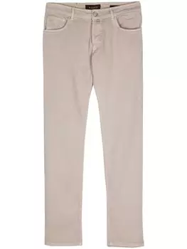 Moorer узкие брюки Credi-Mea, нейтральный цвет