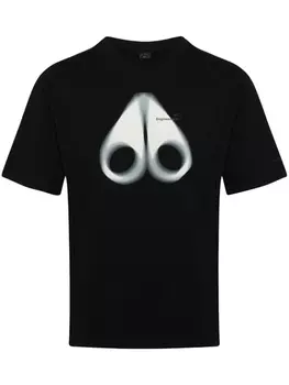 Moose Knuckles футболка Maurice с логотипом, черный