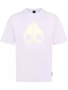 Moose Knuckles футболка Maurice с логотипом, фиолетовый