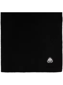 Moose Knuckles шерстяной шарф, черный