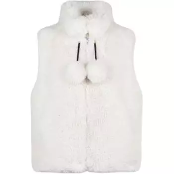 Moose Knuckles Женский жилет FW24 молочно-белого цвета