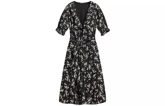 MOPB Женское платье с шортами и рукавами, Черный