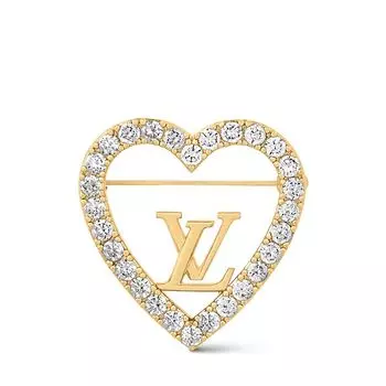 Моя брошь LV Love Louis Vuitton, золотой