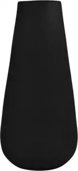 Моя домашняя декоративная ваза "Лорин, ваза для цветов в вечной элегантности", (1 шт.), настольная ваза из металла, высота ок. 25 см, металлическая ваза My home 12х25х12 см, черный