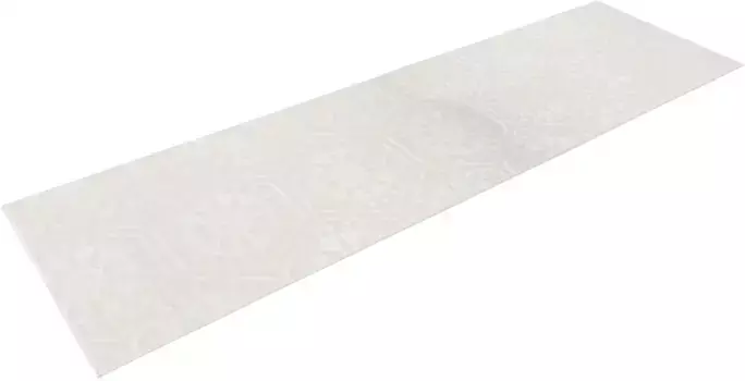 Моя домашняя дорожка "Stina", прямоугольная, ковровая дорожка, эффект high-low, с рисунком My home 80х300 см, белый