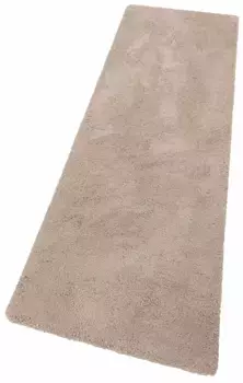 Моя домашняя лохматая дорожка "Desner", прямоугольная, высота 38 мм, особенно мягкая и пушистая благодаря микрофибре My home 80х250 см, бежевый
