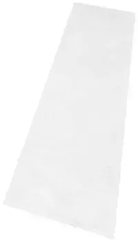 Моя домашняя лохматая дорожка "Micro Soft Ideal", прямоугольная, дорожка, микрофибра, очень пушистая, ковровая дорожка, мостик, тканая My home 67х230 см, белый