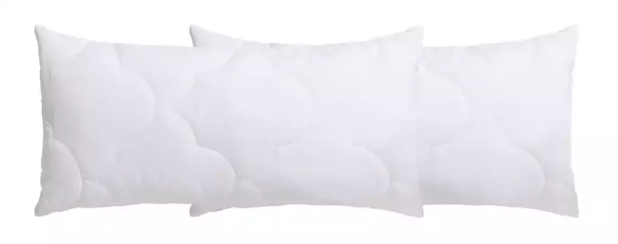 Моя домашняя подушка из микрофибры "Лунный свет My home 80х80 см, белый