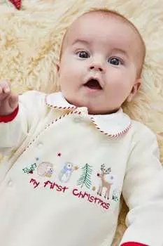 Моя первая новогодняя аппликация малышка все в одном Jojo Maman Bb, синий