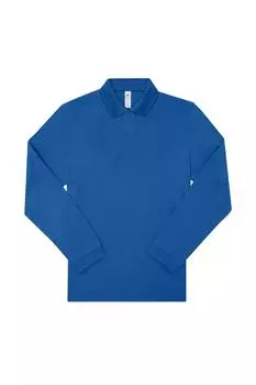 Моя рубашка поло с длинными рукавами B&C, синий
