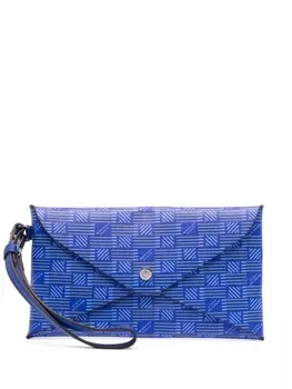 Moreau кошелек с монограммой, синий