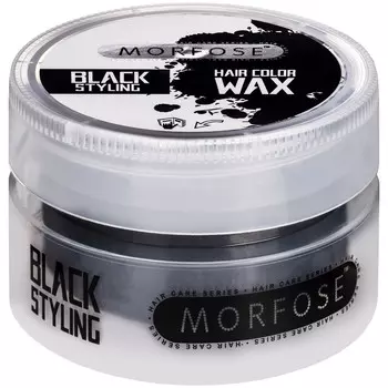 Morfose Hair Color Wax Черный Профессиональный окрашивающий воск для укладки волос 100мл