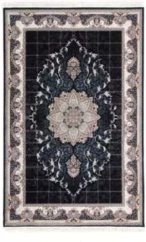 Моргенланд восточный ковер "Heewa", прямоугольный, износостойкий Morgenland 100х150 см, черный