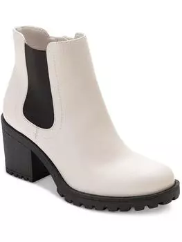 Morghan женские ботильоны из искусственной замши с круглым носком Sun + Stone, цвет white smooth