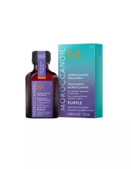 Moroccanoil Oil Treatment Purple, Питательное масло с фиолетовыми пигментами для светлых волос, 25 мл