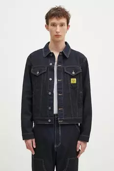 Мороженое куртка джинсовая масляная пятнистая косуха Icecream, синий