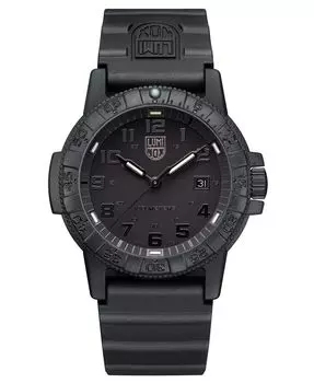 Морская черепаха в кожаном переплете 39 мм СЕРИЯ 0300 - 0301O Luminox, черный