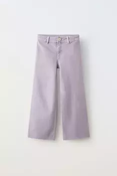 Морские джинсы ZARA, лиловый