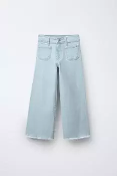 Морские джинсы ZARA, светло-синий
