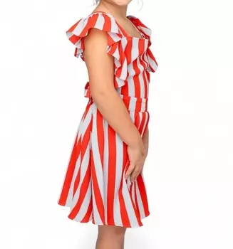 Морское платье с развевающимися рукавами Shiloh для девочек Buddylove