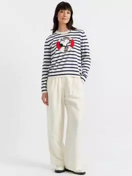 Морской джемпер в полоску snoopy Chinti & Parker, цвет Cream/Admiral Blue