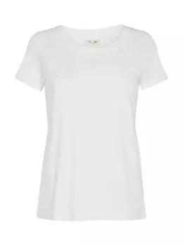 MOS MOSH Arden Футболка с круглым вырезом из органического хлопка, белая
