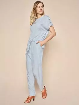 MOS MOSH Изумрудный комбинезон с короткими рукавами Bleach, голубой