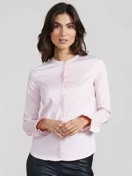 MOS MOSH Рубашка Mattie с рюшами и манжетами, нежно-розовый