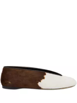 Moschino балетки Duck, коричневый