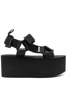 Moschino босоножки на платформе, черный
