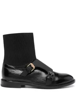 Moschino ботинки с пряжками, черный