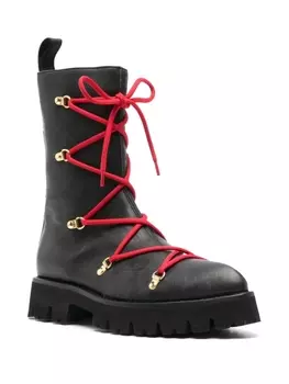 Moschino ботинки с заостренным носком, черный