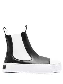 Moschino ботинки в двух тонах, черный