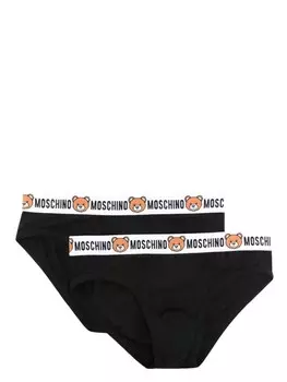 Moschino боксеры с логотипом, черный