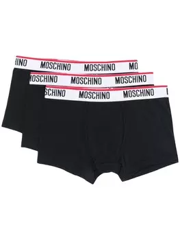 Moschino боксеры с логотипом, черный
