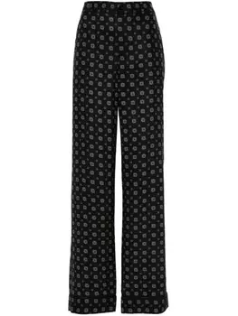 Moschino брюки с графичным принтом, черный