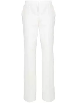 Moschino брюки с нашивками, белый