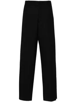 Moschino брюки со складками, черный