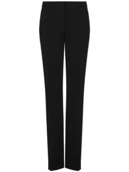 Moschino брюки строгого кроя с лампасами, черный