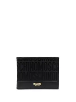 Moschino бумажник с монограммой, черный