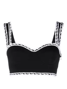 Moschino бюстгальтер-балконет, черный