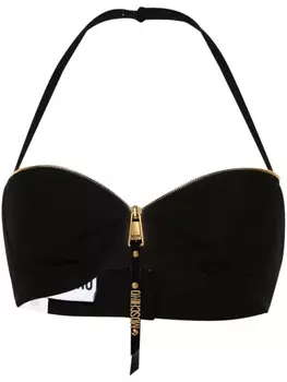 Moschino бюстгальтер-бралетт с вырезом в форме сердца, черный