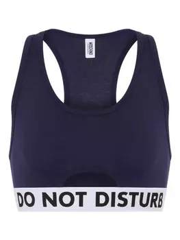 Moschino бюстгальтер Do Not Disturb, синий
