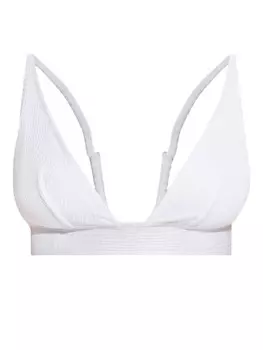 Moschino бюстгальтер с логотипом и поясом, белый