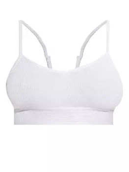 Moschino бюстгальтер с логотипом и поясом, белый