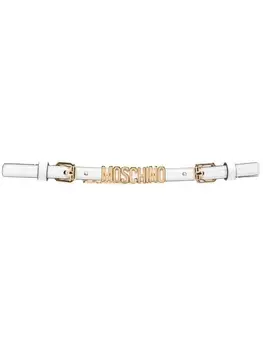 Moschino цепочный ремень с логотипом, желтый