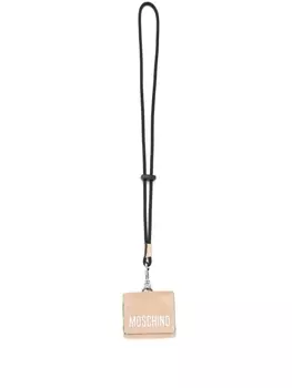 Moschino чехол для AirPods с логотипом, нейтральный цвет