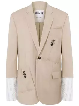 Moschino деконструированный блейзер, нейтральный